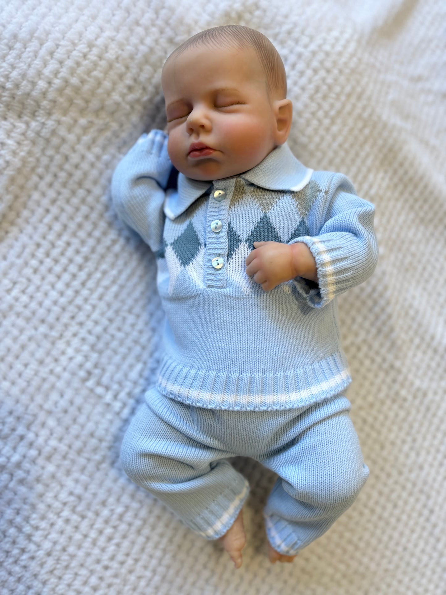 Little Nosh Knitted Trouser set