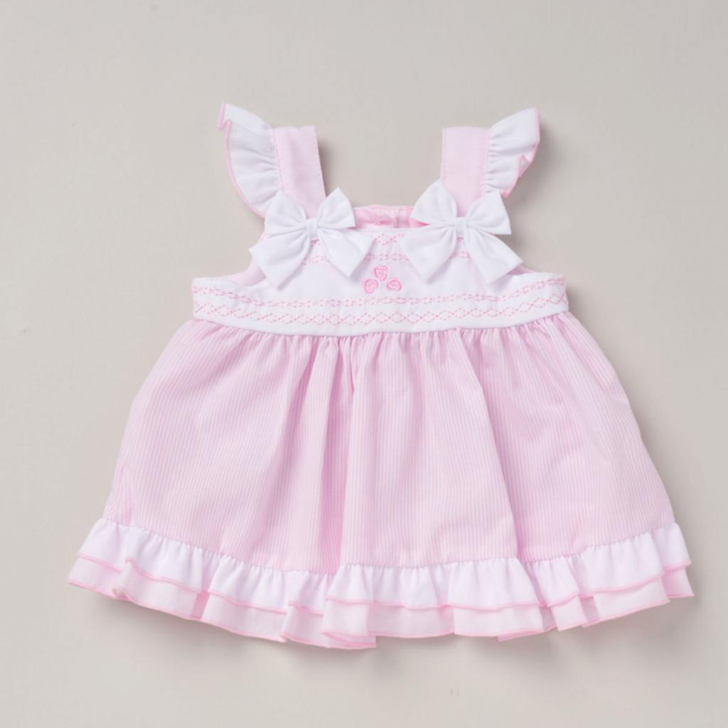 Smocked double bow summer dress