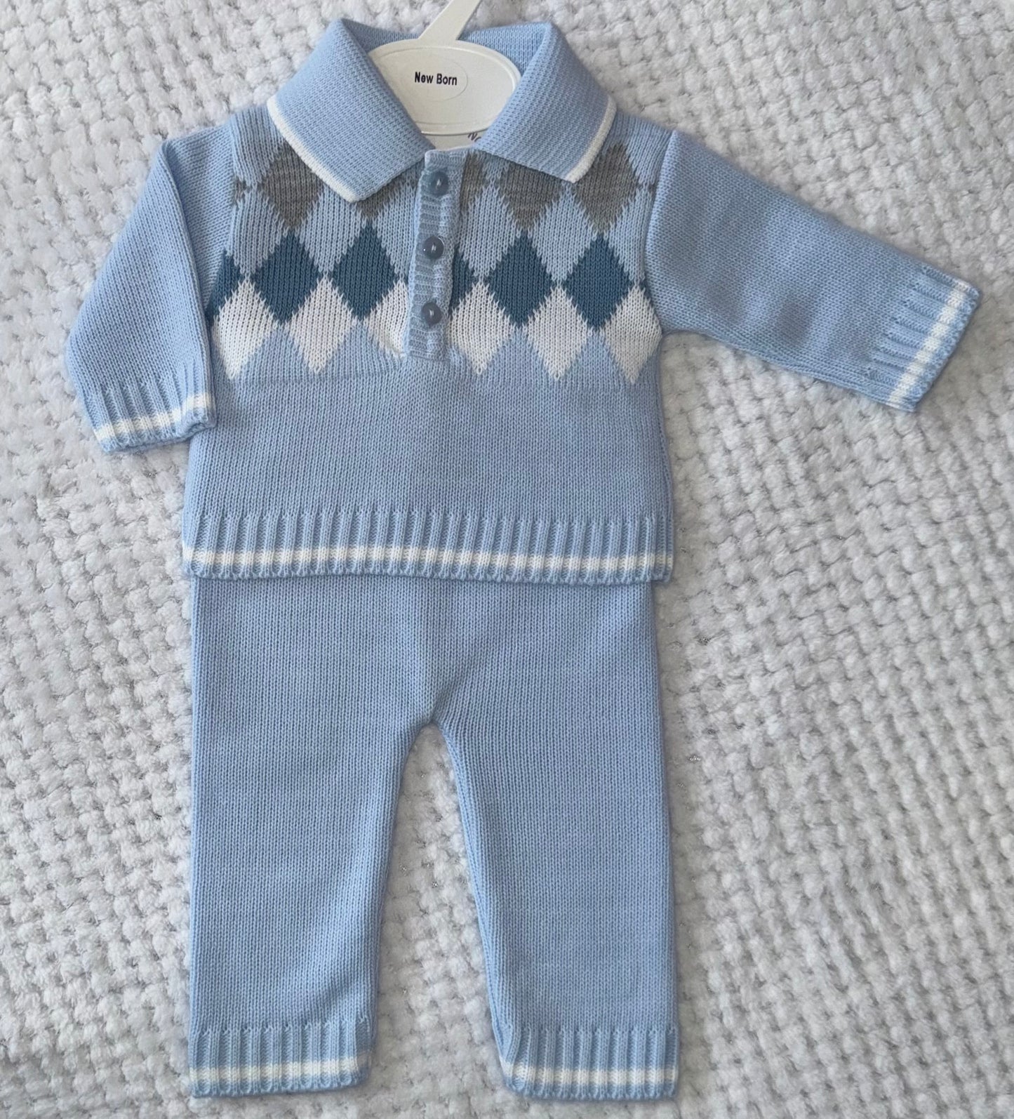 Little Nosh Knitted Trouser set