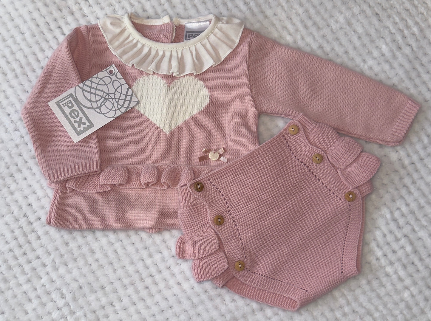 Pex Dusky Pink Heart Set