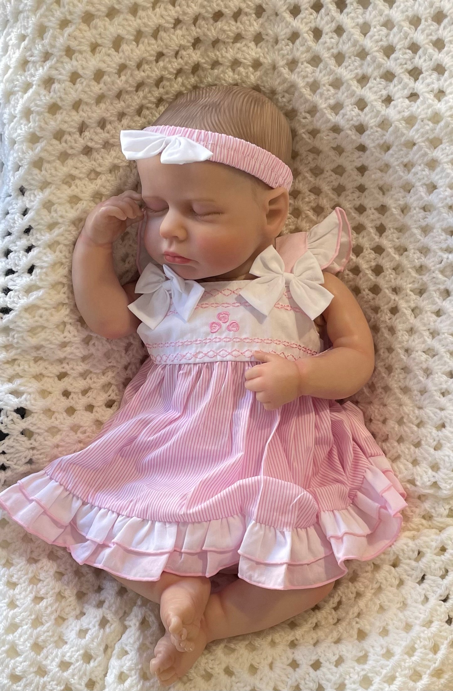 Smocked double bow summer dress