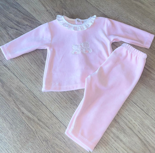 Pink Velour Tracksuit